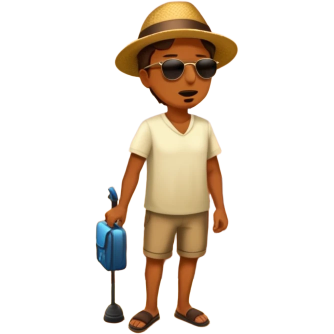 Standing on top of desert mountain emoji