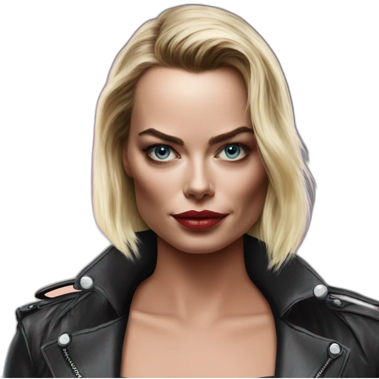 margot robbie as a terminator emoji