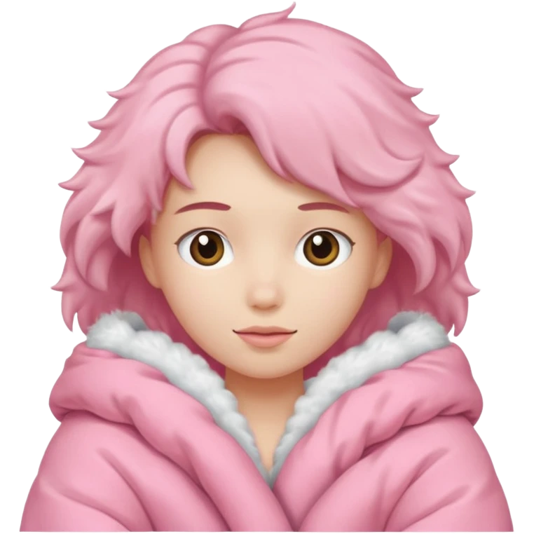 edredom rosa se carinha emoji