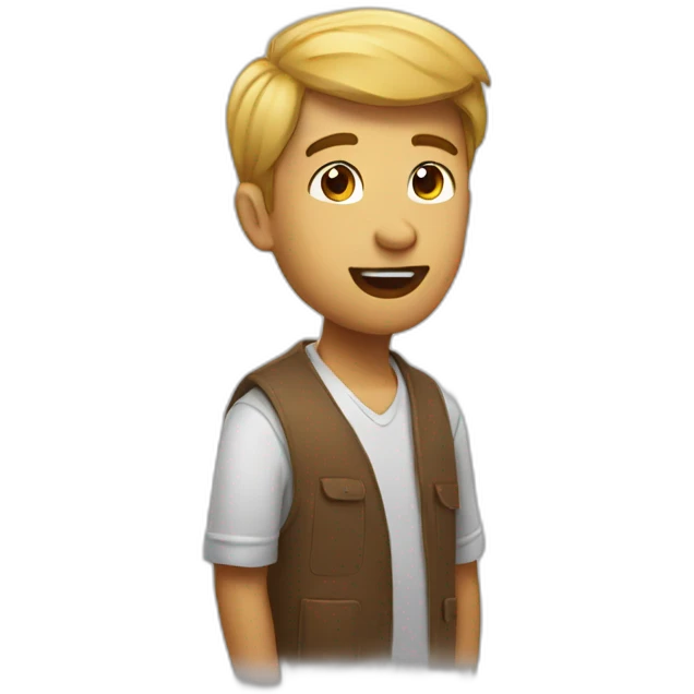 Person asking questions emoji
