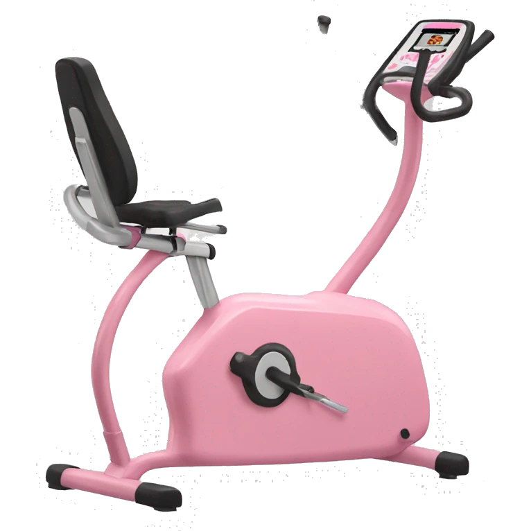 Pink exercise machine  emoji