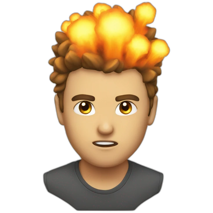 explosive head\ emoji