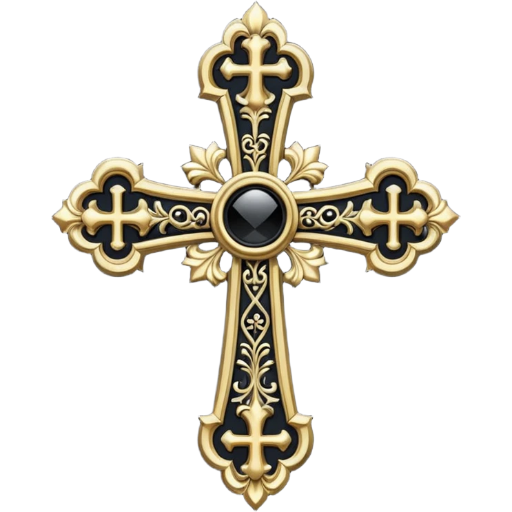 goth cross emoji