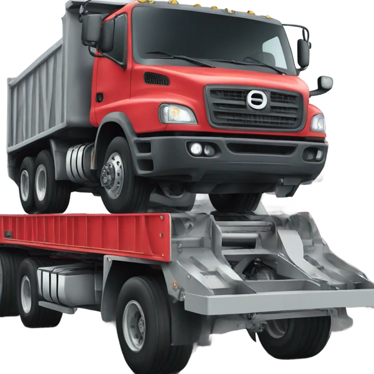 Truck on a lift emoji