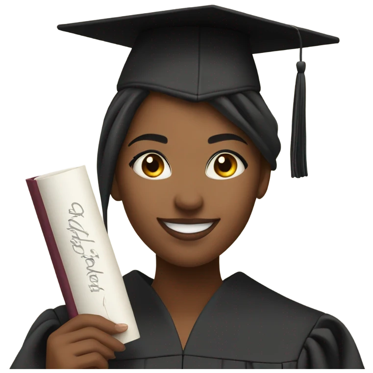 Graduation girl emoji