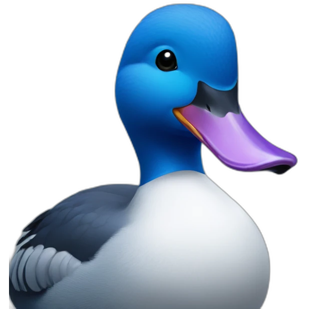 Blue duck emoji