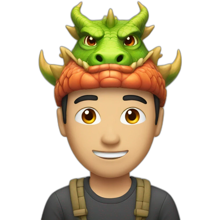 asian man with dragon helmet emoji