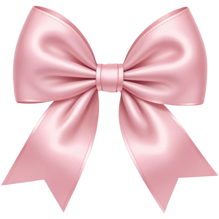 light pink bow on light pink bow emoji