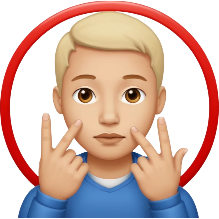 gesto de meter la nariz por los dedos mientras los dedos hacen un círculo. Así: 👌🏻 emoji