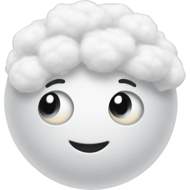 a cotton ball emoji