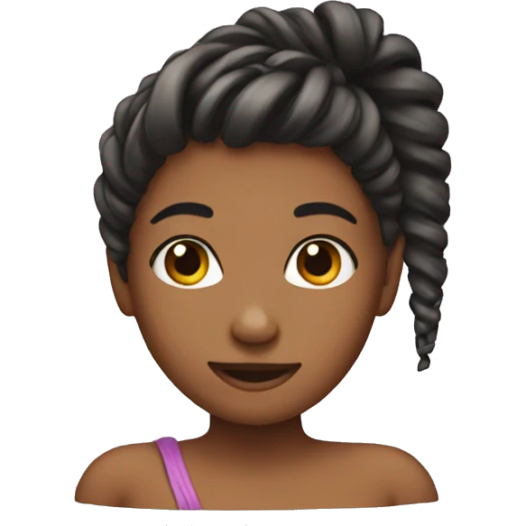 Flirty hair twist emoji