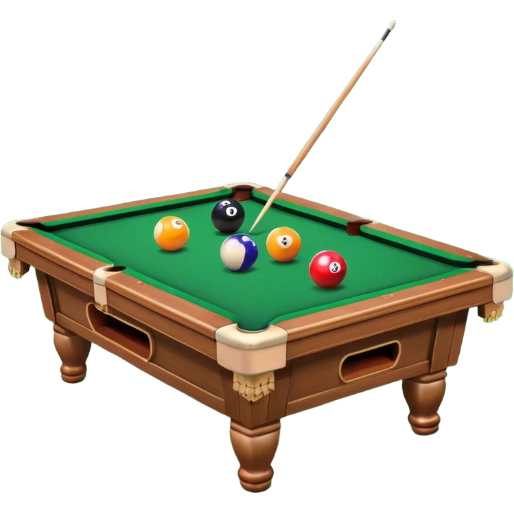 waving pool table emoji
