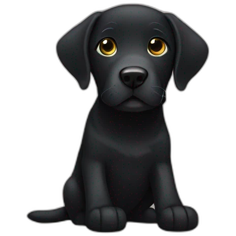 Black Lab wearing socks emoji