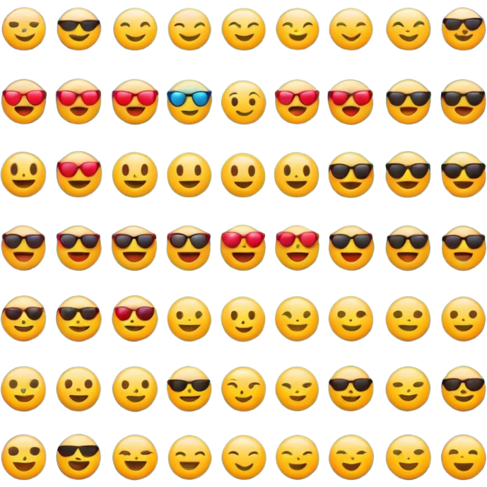 crate me a lot fo different and crazy emojis with no significance please emoji