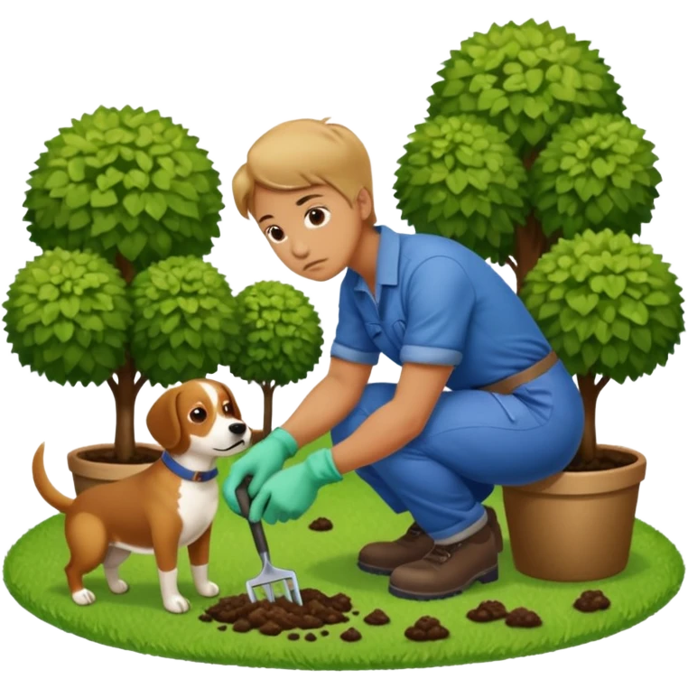 off to go scoop the poop emoji