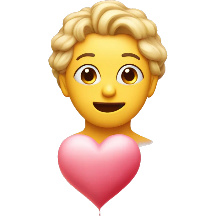 Face with love heart and blowing kisses emoji