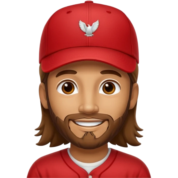 Jesus in a red MAGA baseball cap emoji