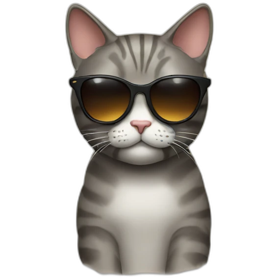 Cat with sunglasses emoji