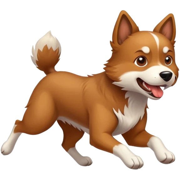 fast running dog emoji