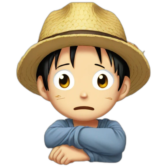 Monkey.D.Luffy tired emoji