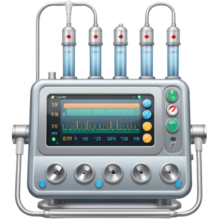 Intensive care hospital ventilator  emoji