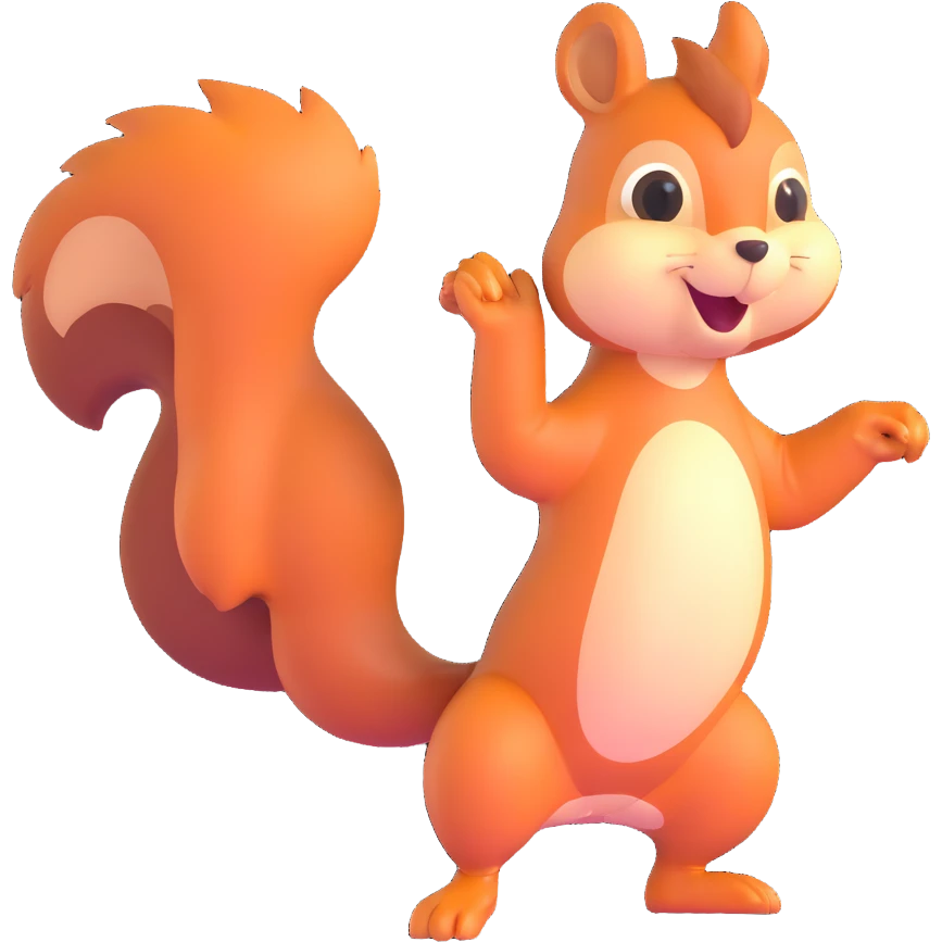 squirrel twerking with a big butt emoji