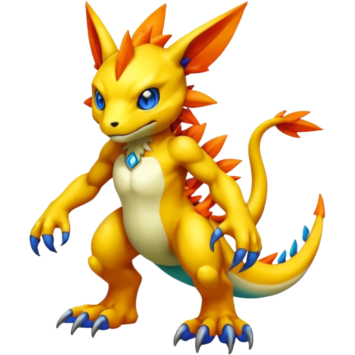 Digimon-Fakémon creature hybrid full body emoji