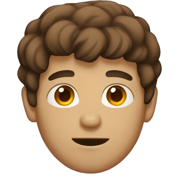 guy with brown hair emoji