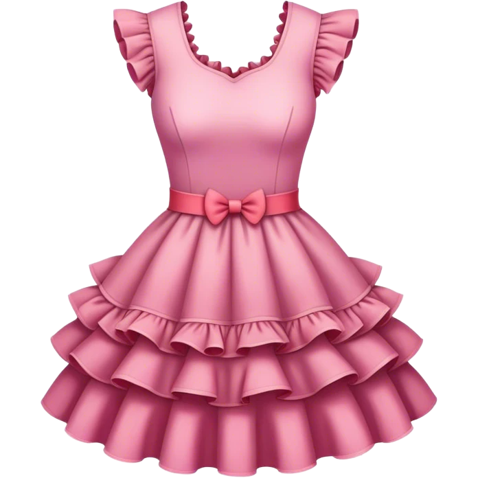 dress ruffles realistic  emoji