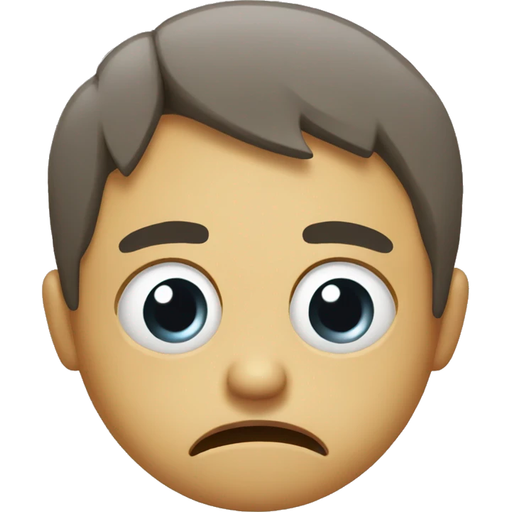 stressed out face emoji