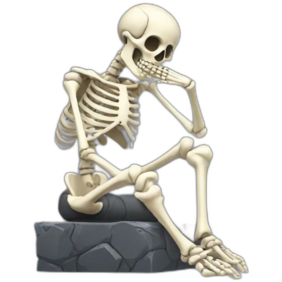 Skeleton gamer get face palm emoji