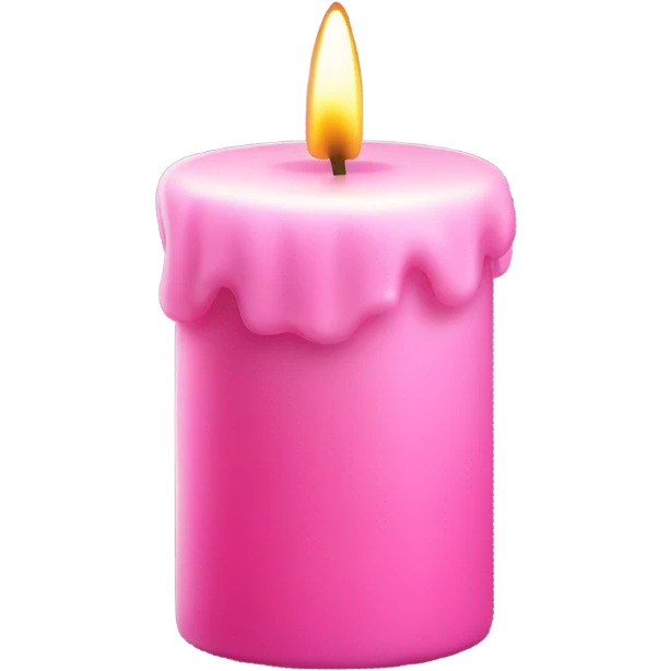 Pink candle  emoji