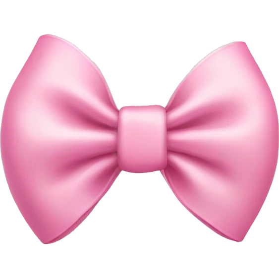 Baby pink bow emoji