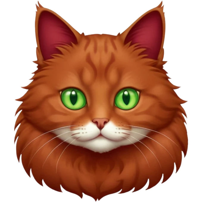 бордовый кот emoji