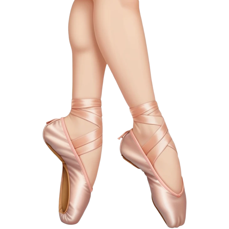 female foot in pointed ballet position emoji