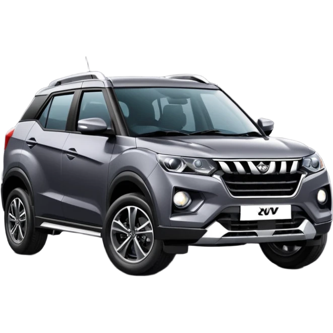 Dark Grey Mahindra XUV 3xo mx3 emoji