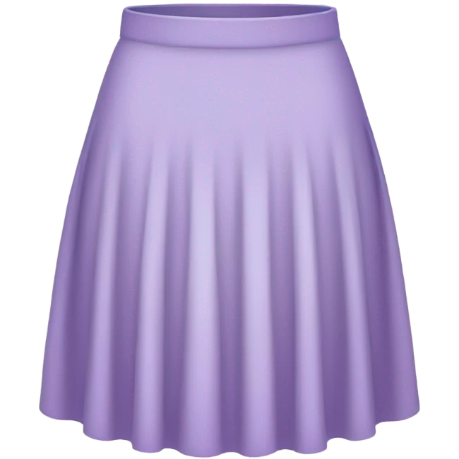 light purple skirt emoji