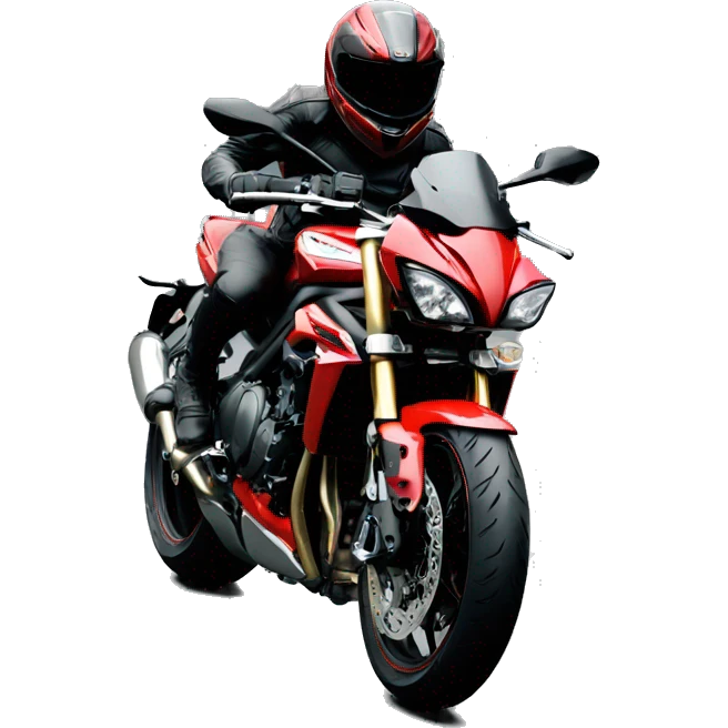 Triumph street triple red emoji