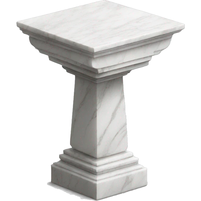 a white marble pedestal emoji