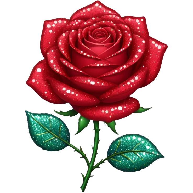 glitter rose emoji