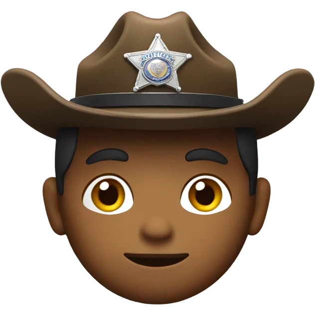 Police officer cowboy hat emoji
