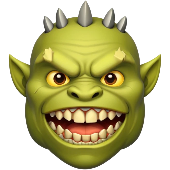 Orc teeth emoji emoji