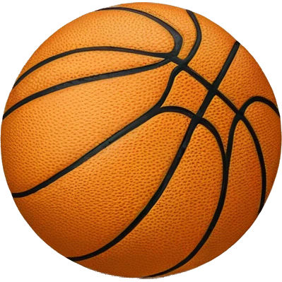 Ballon de basketball dans un panier emoji