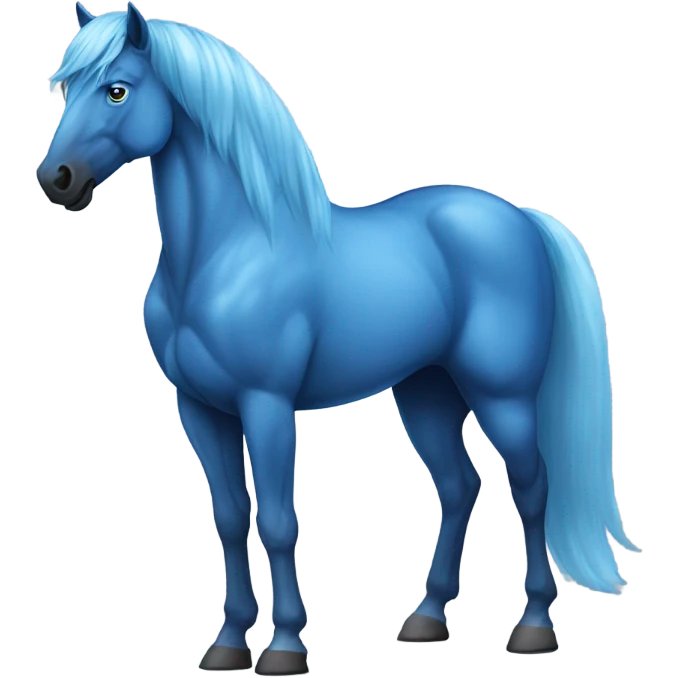 Blue horse  emoji