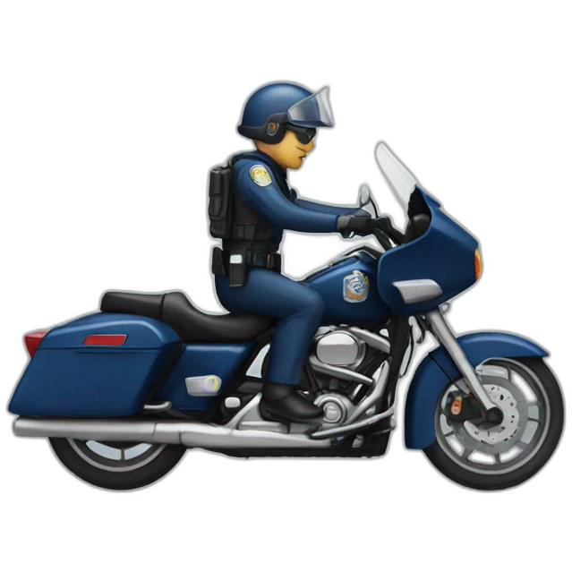 motorcycle police emoji