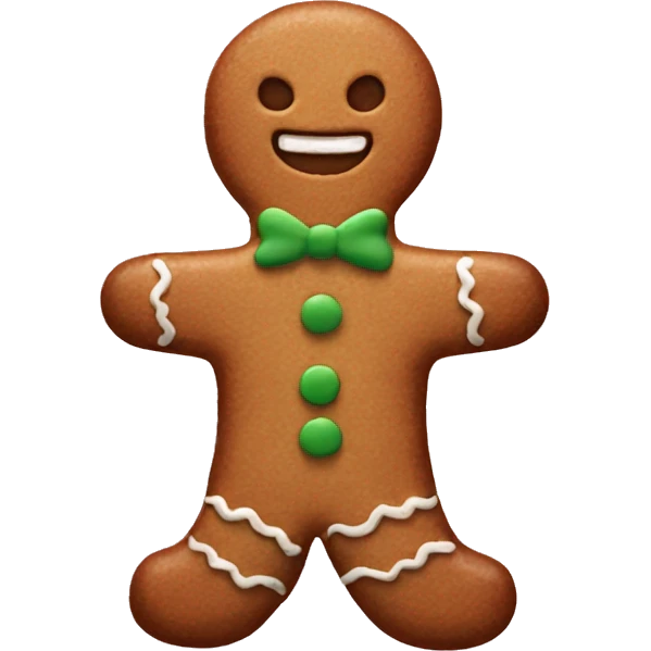 aesthetic gingerbread man emoji