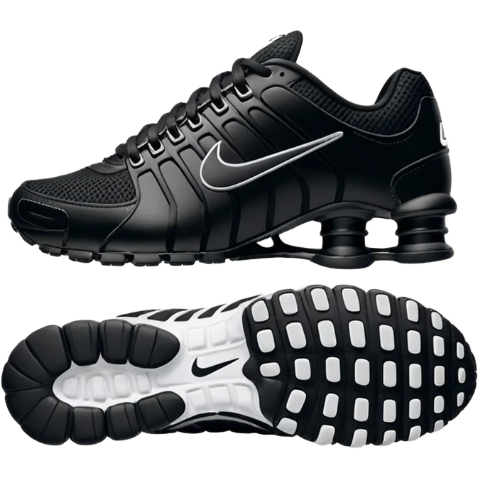 Nike shox tl black emoji