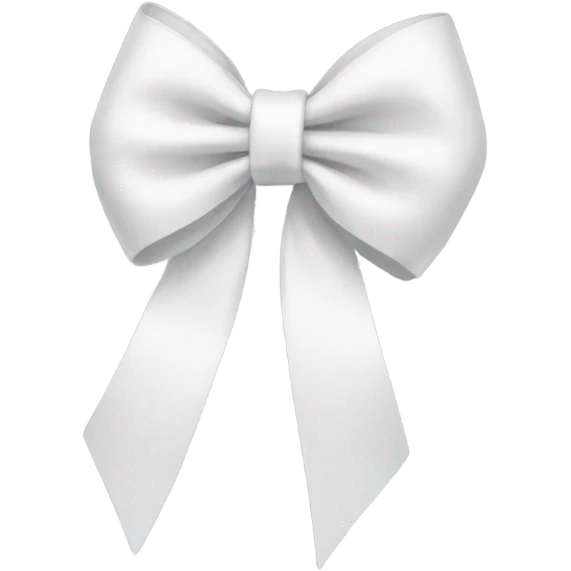 White bow emoji