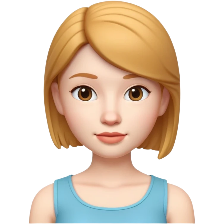 3d 24 age girl memoji style emoji