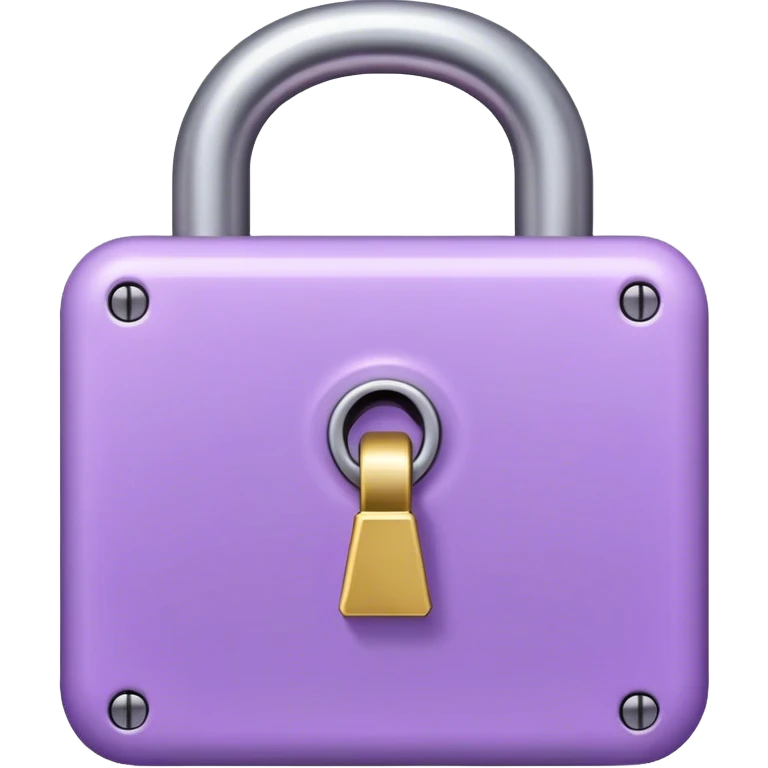 light purple Lock emoji